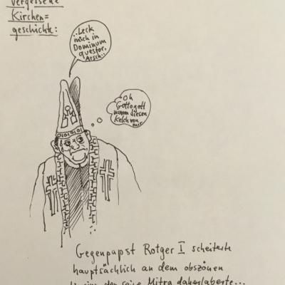 Gegenpapst Rotger und die Zotige Mitra