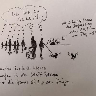 Lauter Isolierte Wesen Laufe In Der Welt Herum