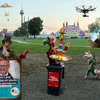 Der Zirkus kommt in die Stadt