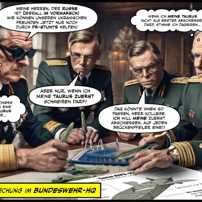Lagebesprechung im Bundeswehr-HQ